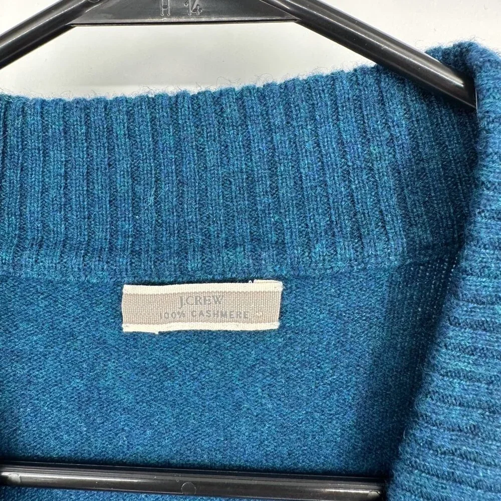 J.Crew Long sleeve Teal 100%‎ Cashmere